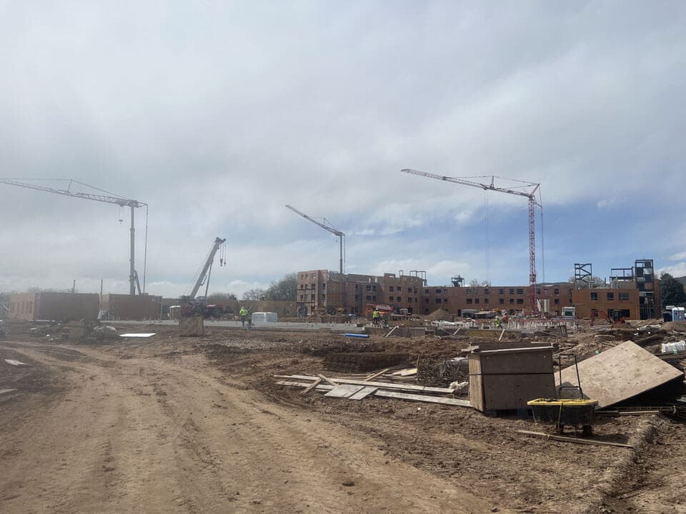 Multi building apartment community under construction